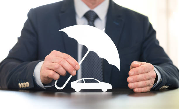 Concept of auto coverage Symbol of auto coverage by a general agent car insurance photos stock pictures, royalty-free photos & images