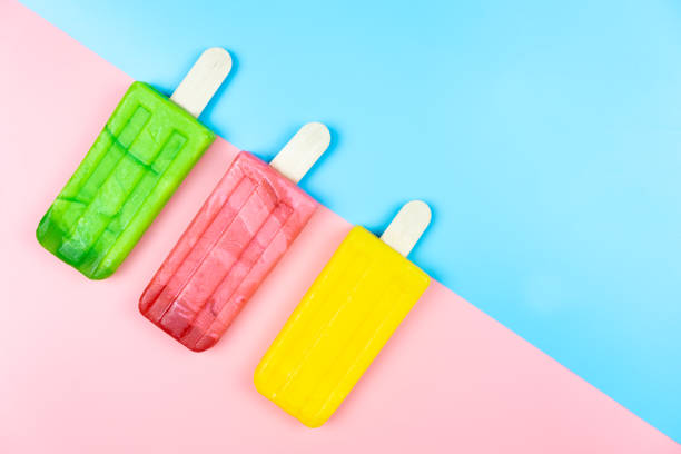 istock Ice cream stick on color background 1140954752