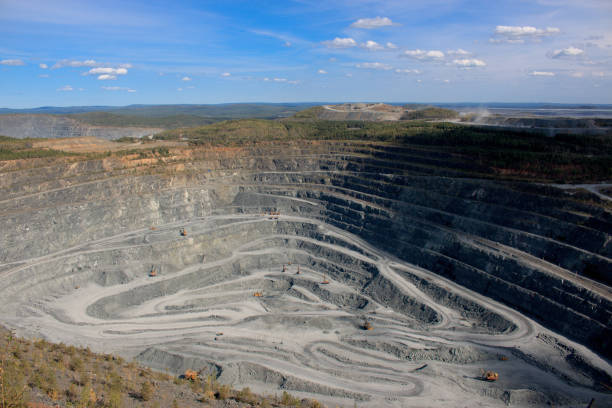 istock Aerial view industrial of opencast mining 1140954878