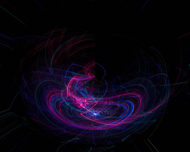 istock abstract digital fractal, fantasy design wave 1140957155