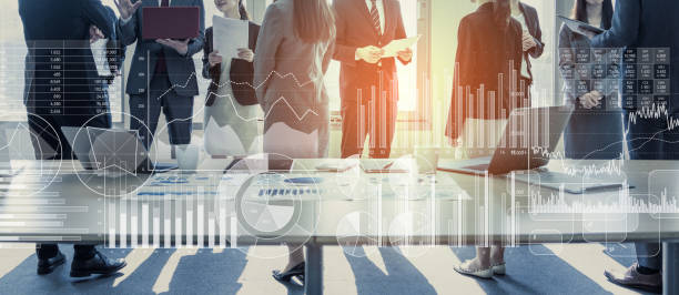 istock Business and statistics concept. Business meeting. 1140961196