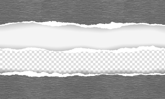 Paper Page Writing Ripped The Squared Ripped Paper For Writing Messages On Gray Stock ...