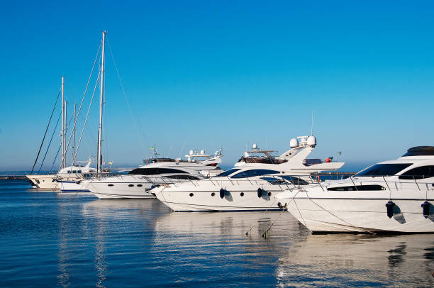 istock Yachts in the port 1140962459