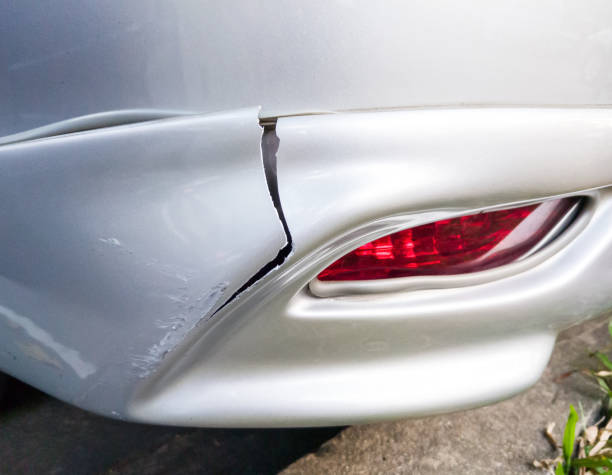 istock Closeup of the rear skirt with broken. 1140965106