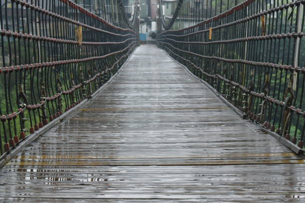 istock old hanging bridge in Shifen Taiwan 1140966078