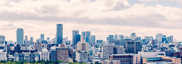 istock Panorama view around Osaka castle park. 1140970518