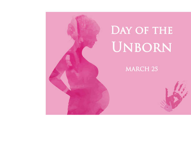 mar_25_international tag des ungeborenen kindes - midwife stock-grafiken, -clipart, -cartoons und -symbole