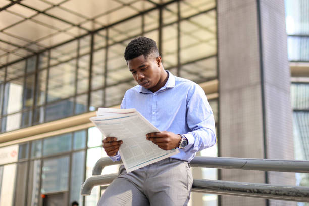 istock Businessman reading the newspapers 1140977011