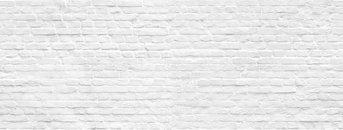 White brick wall panoramic background seamless pattern. You can print any size in high resolution