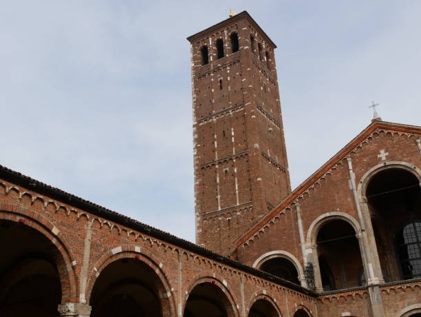istock Church with red brick in Italy 1140980323
