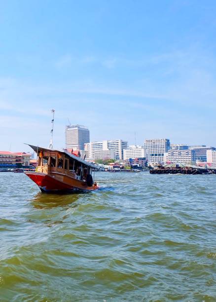 istock Tugboat in Chao Phraya River Bangkok, Thailand 1140981971