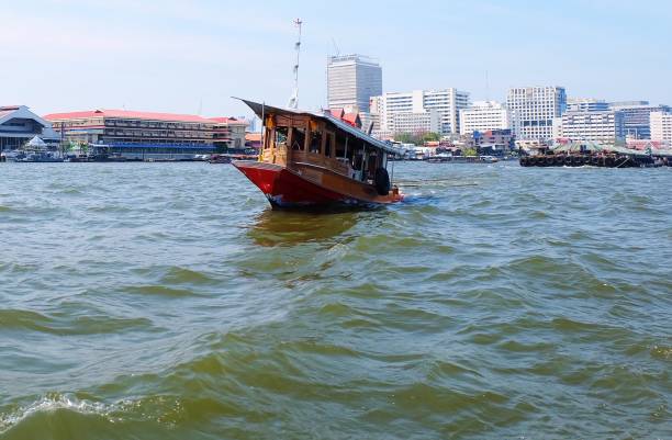 istock Tugboat in Chao Phraya River Bangkok, Thailand 1140982004