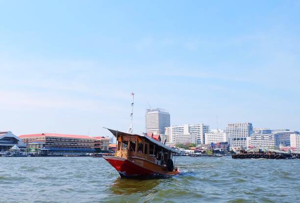 istock Tugboat in Chao Phraya River Bangkok, Thailand 1140982016