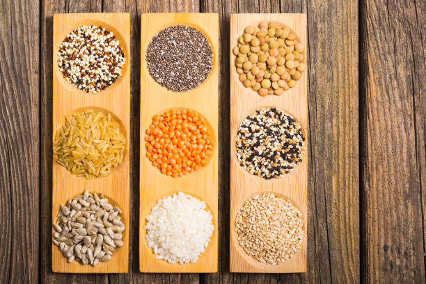 istock Rice, grains, cereal raw food 1140985050
