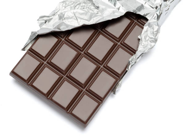 istock dark chocolate bar isolated white background with clipping path 1140996372