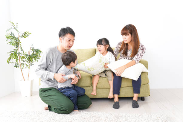 istock Family playing at home 1140998307