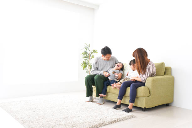istock Family playing at home 1140998310