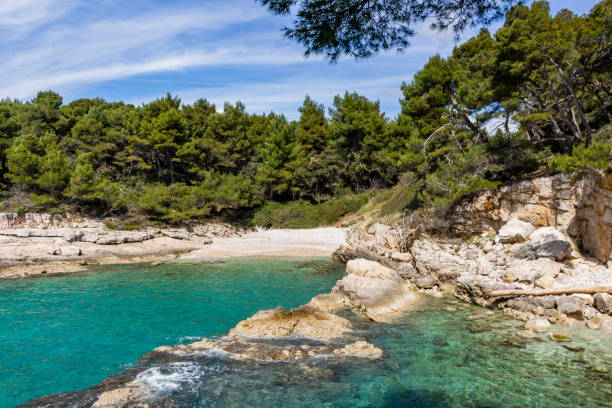 istock Valovine best beach Pula Istria Croatia 1140999880