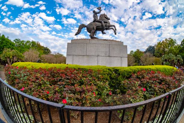 istock New Orleans - Andrew Jackson statue in Jackson Square 1141000011