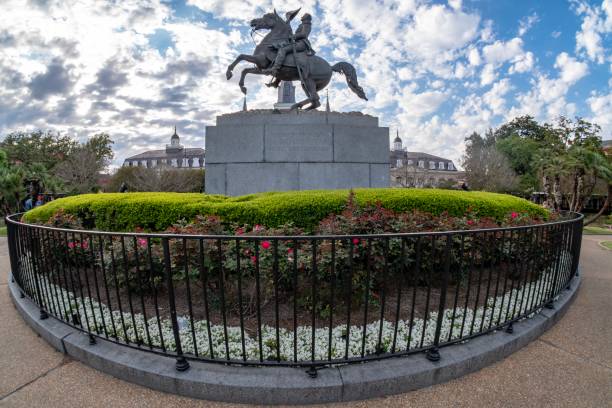 istock New Orleans - Andrew Jackson statue in Jackson Square 1141000108