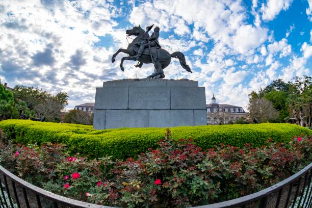 istock New Orleans - Andrew Jackson statue in Jackson Square 1141000129