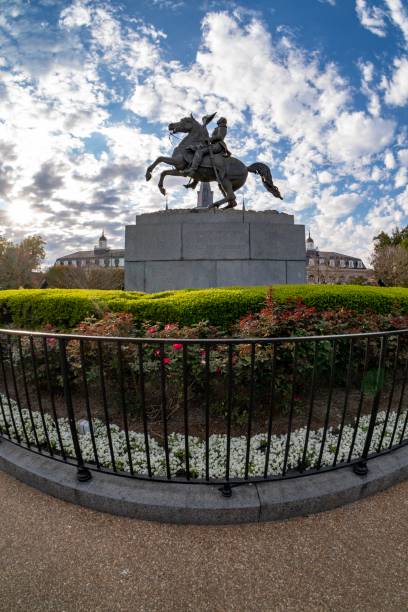 istock New Orleans - Andrew Jackson statue in Jackson Square 1141000152