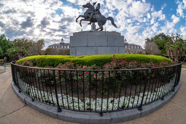 istock New Orleans - Andrew Jackson statue in Jackson Square 1141000577