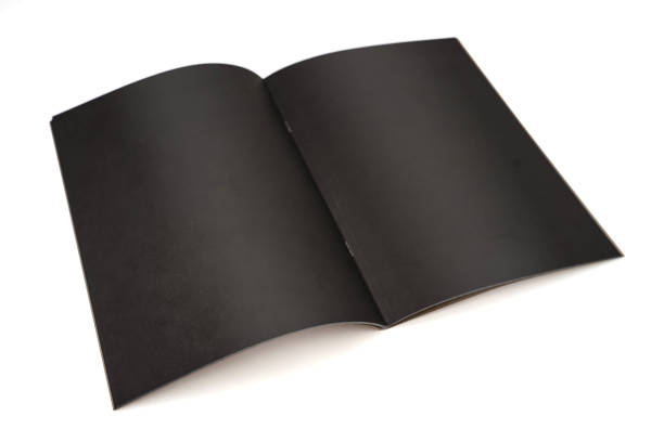 istock black opened blank book vertical brochure page notebook magazine cover mock up 1141002597