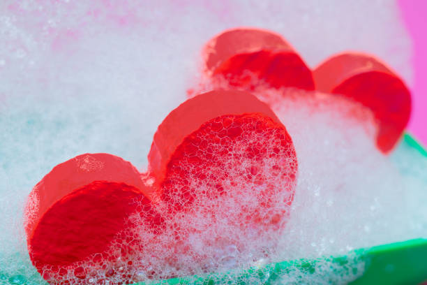 istock Loving hearts take a bath together. 1141003144
