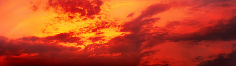 Parnorama sunset sky background