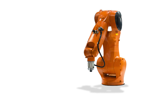 Robotics Bmp Mechanical Hand Industrial Robot Technology On White Background Stock ...