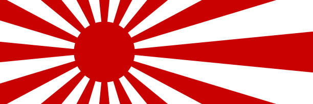 kuvapankkikuvitukset aiheesta vaakasuora nouseva aurinkolippu kuviolle ja taustalle - imperiumi