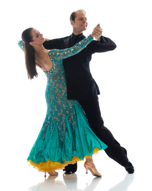 istock Caucasian couple ballroom dancing 1141007668