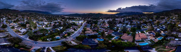 istock La Canada, LA Crescenta - Aerial Drone Shot Panorama 1141009022