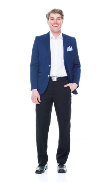 istock Handsome man holding a question mark sign and wearing a blue blazer 1141009613