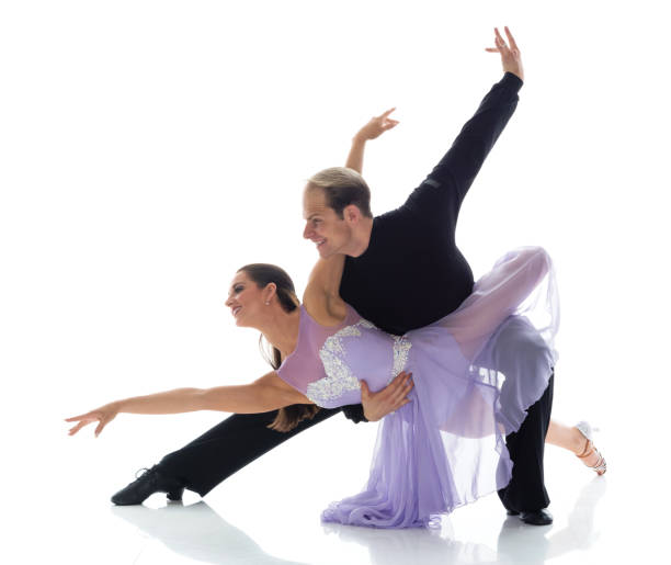 istock Two beautiful ballroom dancers 1141009986