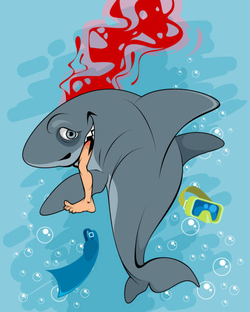 Shark Eating Illustrations, Royalty-Free Vector Graphics & Clip Art - iStock