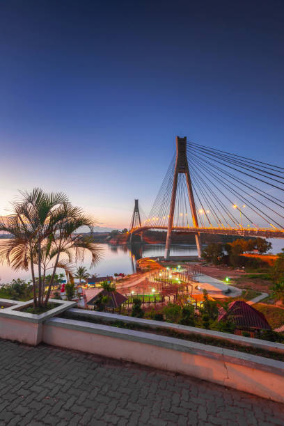 istock Wonderful Sunset at Barelang Bridge Batam Island Indonesia 1141011681