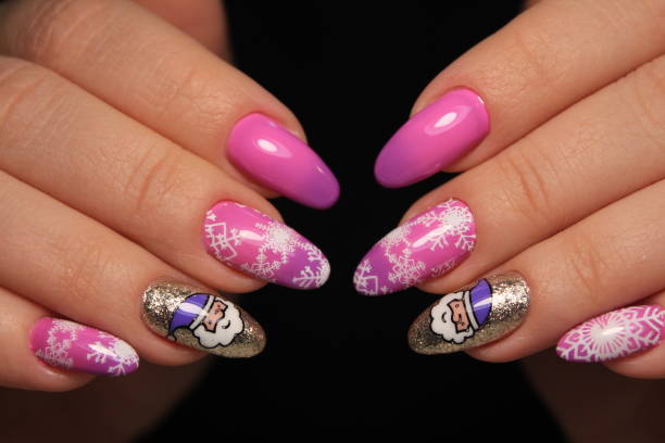 istock Amazing natural nails. Women's hands with clean manicure 1141011719