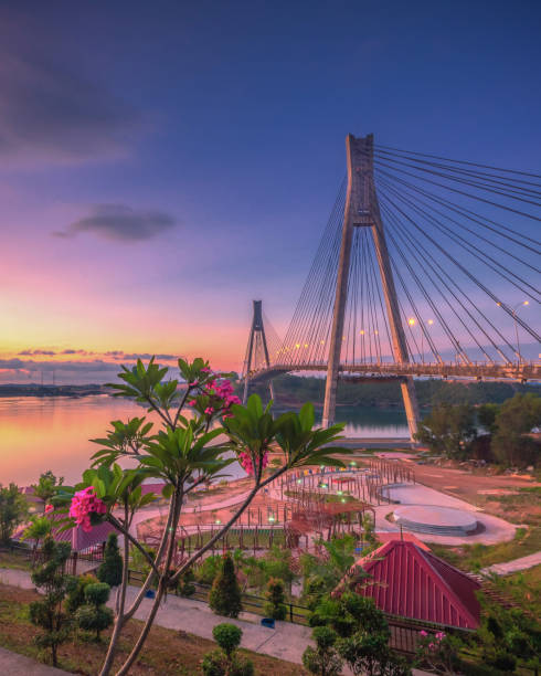 istock Wonderful Sunset at Barelang Bridge Batam Island Indonesia 1141011729