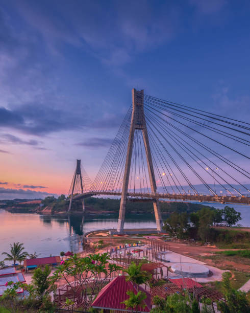 istock Wonderful Sunset at Barelang Bridge Batam Island Indonesia 1141011856