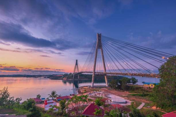 istock Wonderful Sunset at Barelang Bridge Batam Island Indonesia 1141011940