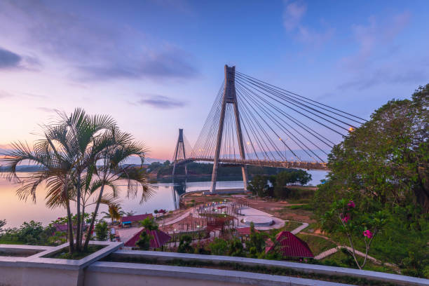 istock Wonderful Sunset at Barelang Bridge Batam Island Indonesia 1141011941