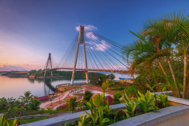 istock Wonderful Sunset at Barelang Bridge Batam Island Indonesia 1141012079