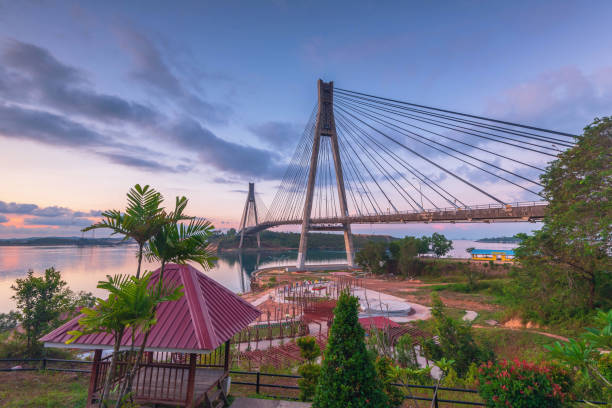 istock Wonderful Sunset at Barelang Bridge Batam Island Indonesia 1141012307