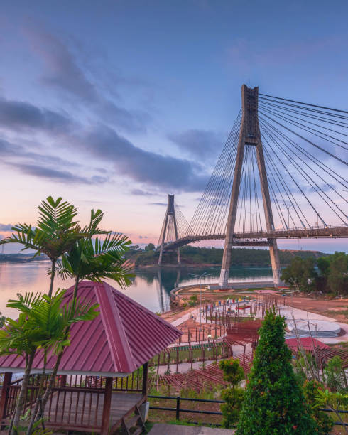istock Wonderful Sunset at Barelang Bridge Batam Island Indonesia 1141012318
