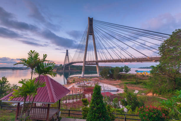 istock Wonderful Sunset at Barelang Bridge Batam Island Indonesia 1141012408