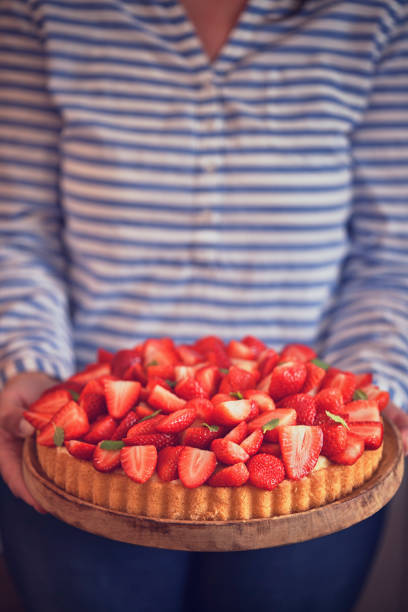 istock Strawberry Tart with Vanilla Cream 1141014382
