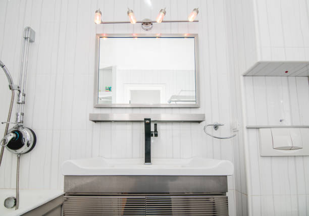 istock Photo of the bright bathroom 1141016305
