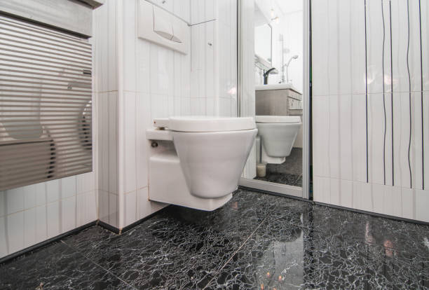 istock Photo of the bright bathroom 1141016318